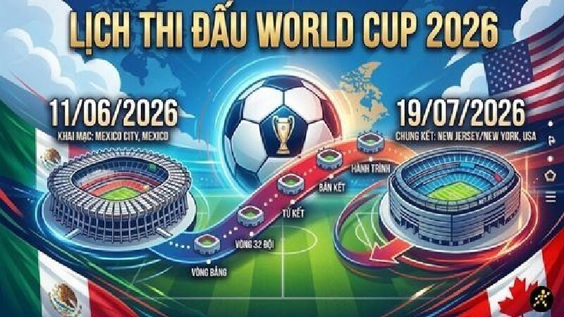 Lịch thi đấu World Cup 2026 được người hâm mộ quan tâm 